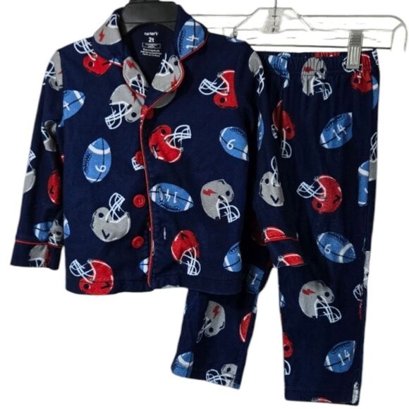 Carter's Baby 2-Piece Flannel Pajama Soft Sleep Set Toddler Boys Sleep wear PJs - Picture 1 of 11